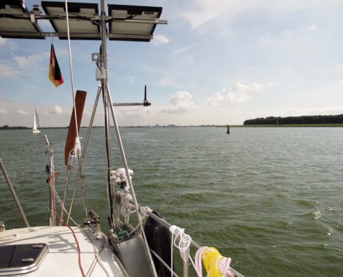 Blick zurück nach Lemmer Blick zurück nach Lemmer