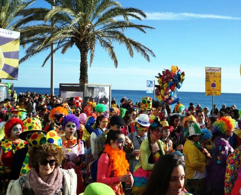 Karneval in Sesimbra - Montag Promenade - Heute nur Clowns